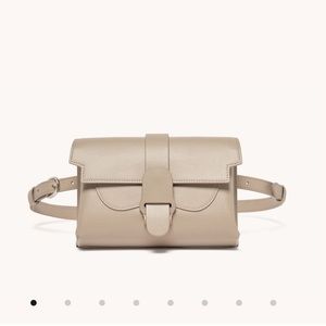 Barely used Senreve Aria Pebbled Belt Bag in Sand/Silver